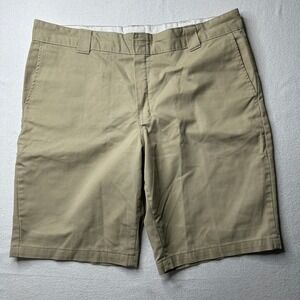 Dickies Men's Khaki Regular Fit Work Shorts Size 40